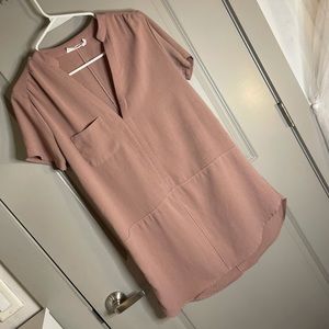 Blush/Rose/Pink Tshirt Shift Dress -Size S